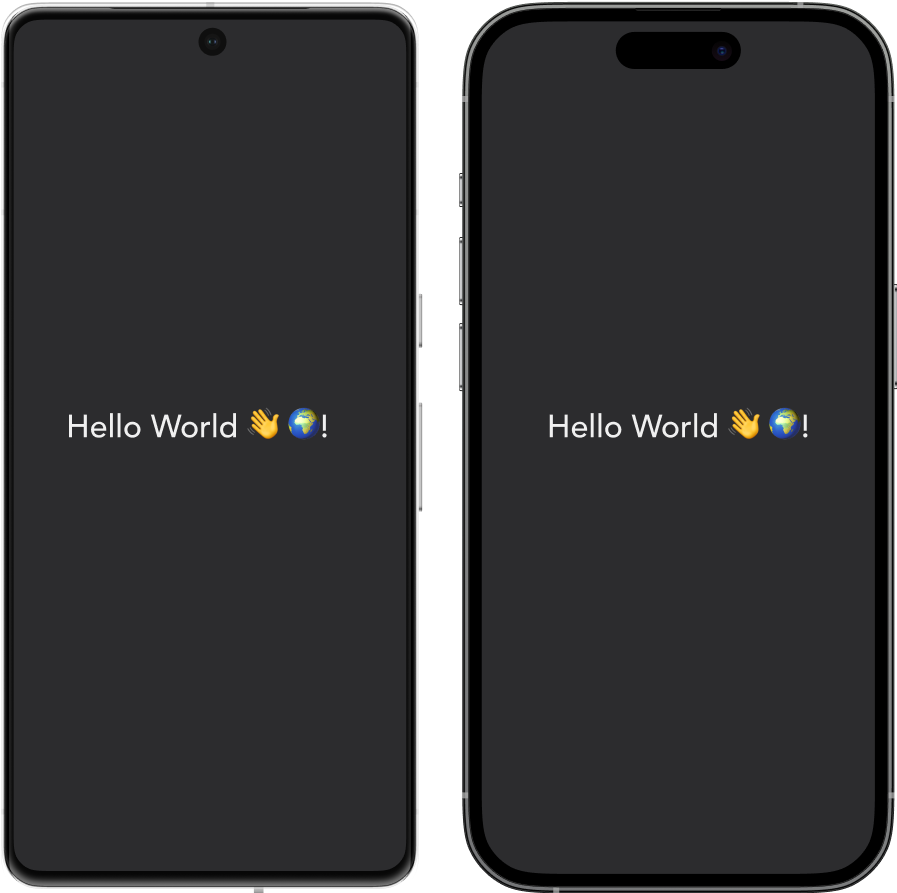 Android device and iOS device